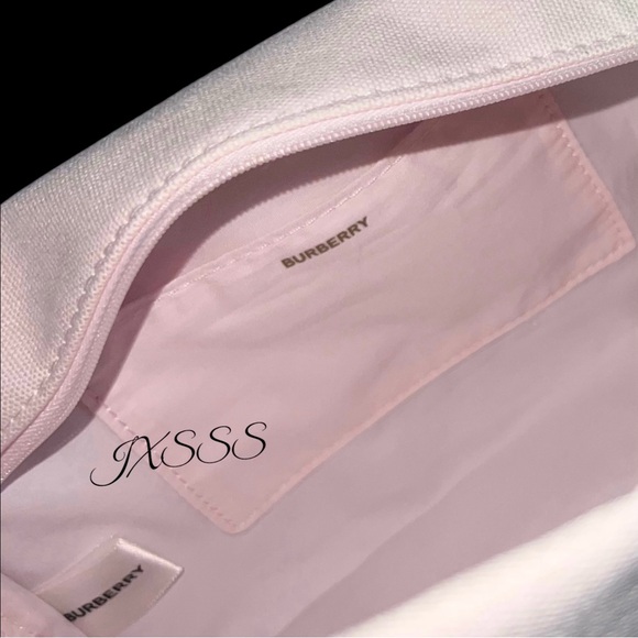 (Light-Pink) Burberry Beauty (Embroidered) Cosmetic-Makeup Bag/Pouch - Picture 11 of 15